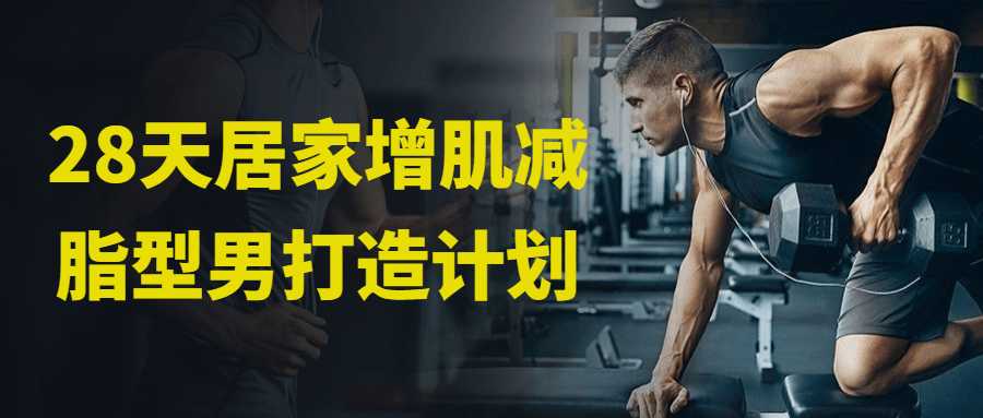 【游戏课程】28天居家增肌减脂型男打造计划